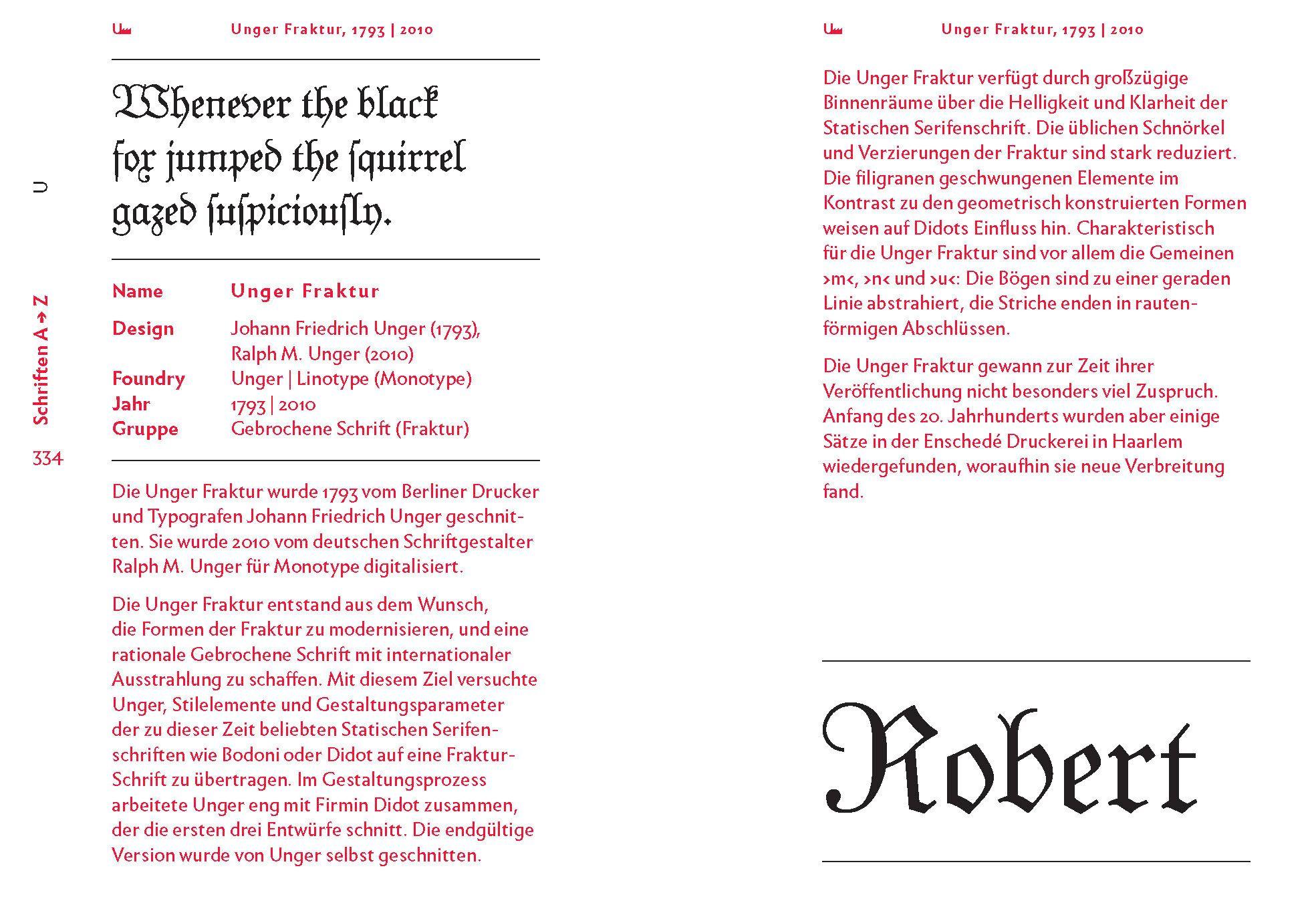 Beispielinhalt (Bild) The quick classification guide for typography