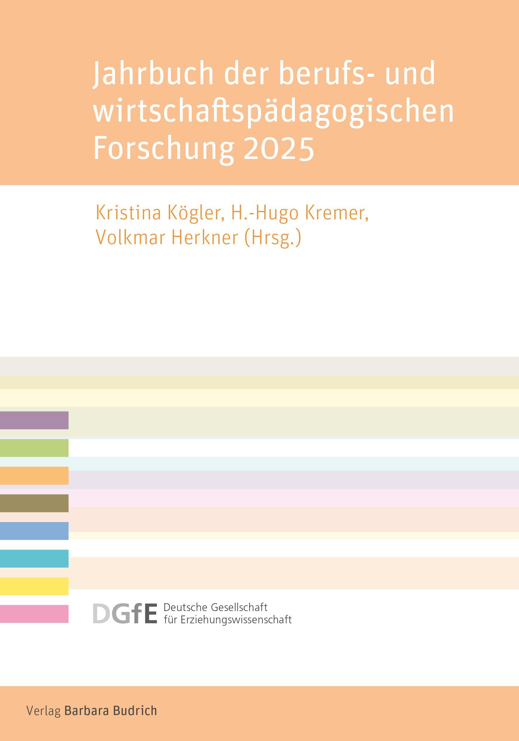 Vorderes Coverbild Jahrbuch der berufs- und wirtschaftspädagogischen Forschung 2025