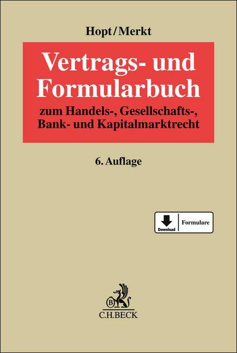 Vorderes Coverbild Vertrags- und Formularbuch