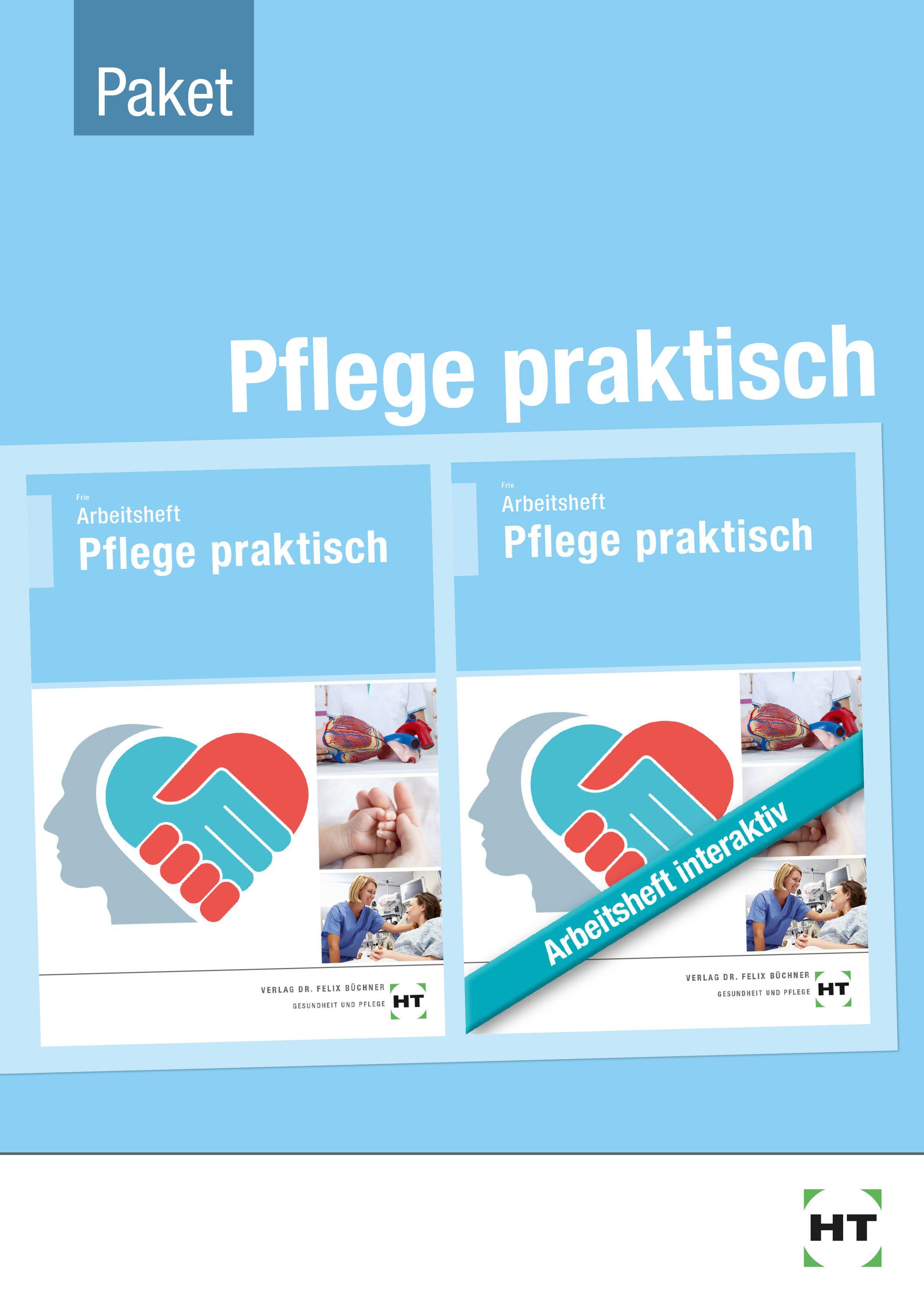 Vorderes Coverbild Paketangebot Pflege praktisch - Arbeitsheft und interaktives Arbeitsheft