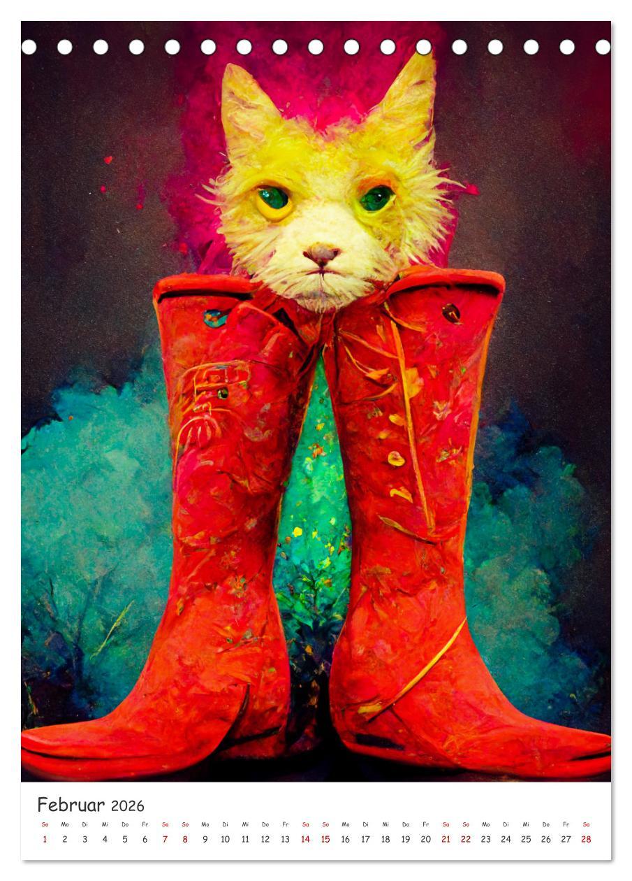 Beispielinhalt (Bild) Deutsche Märchen (Tischkalender 2026 DIN A5 hoch), CALVENDO Monatskalender