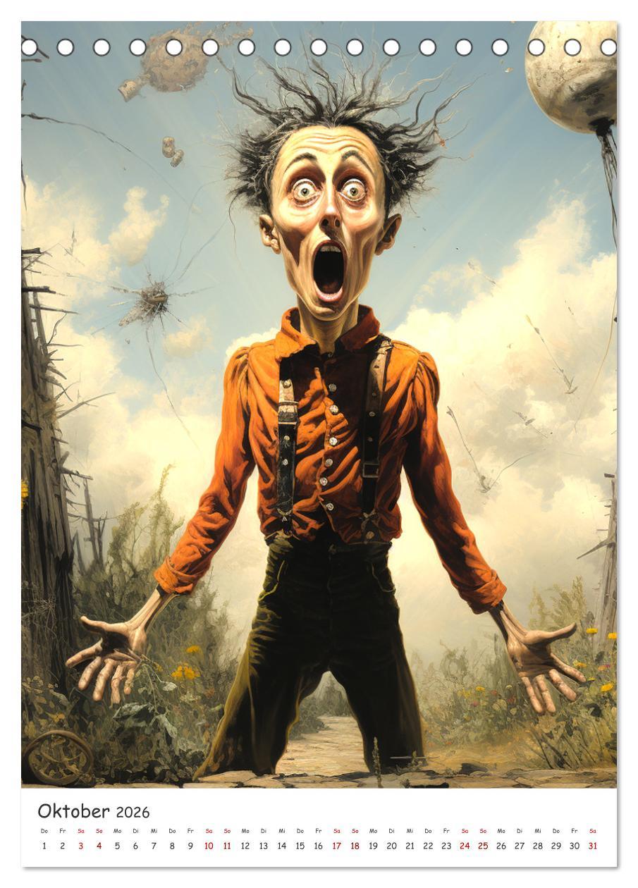 Beispielinhalt (Bild) Deutsche Märchen (Tischkalender 2026 DIN A5 hoch), CALVENDO Monatskalender