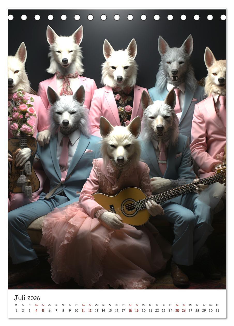 Beispielinhalt (Bild) Deutsche Märchen (Tischkalender 2026 DIN A5 hoch), CALVENDO Monatskalender