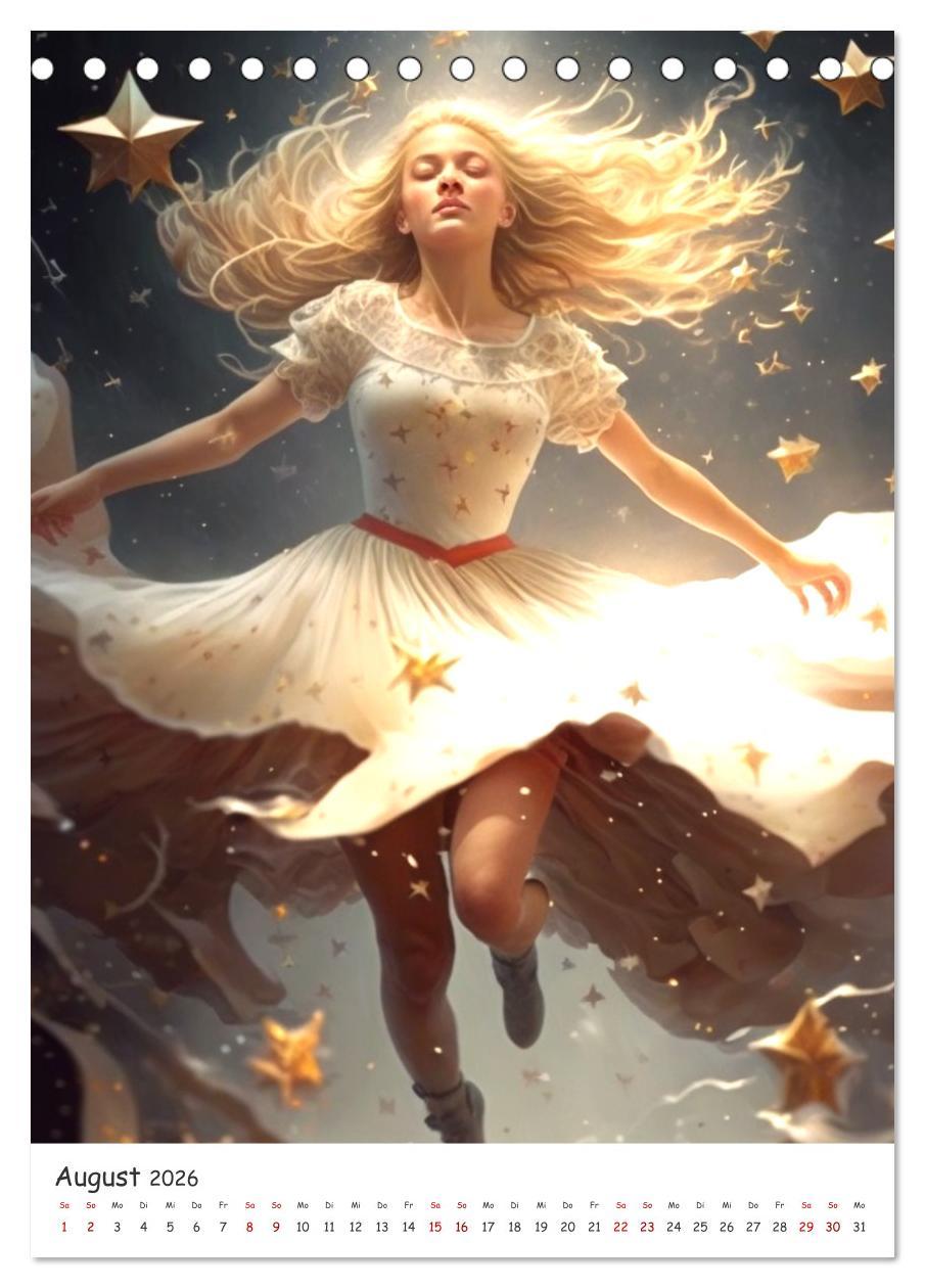 Beispielinhalt (Bild) Deutsche Märchen (Tischkalender 2026 DIN A5 hoch), CALVENDO Monatskalender