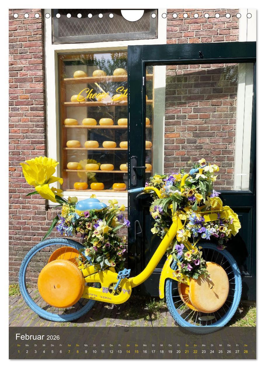 Beispielinhalt (Bild) Schönes Amsterdam (Wandkalender 2026 DIN A4 hoch), CALVENDO Monatskalender