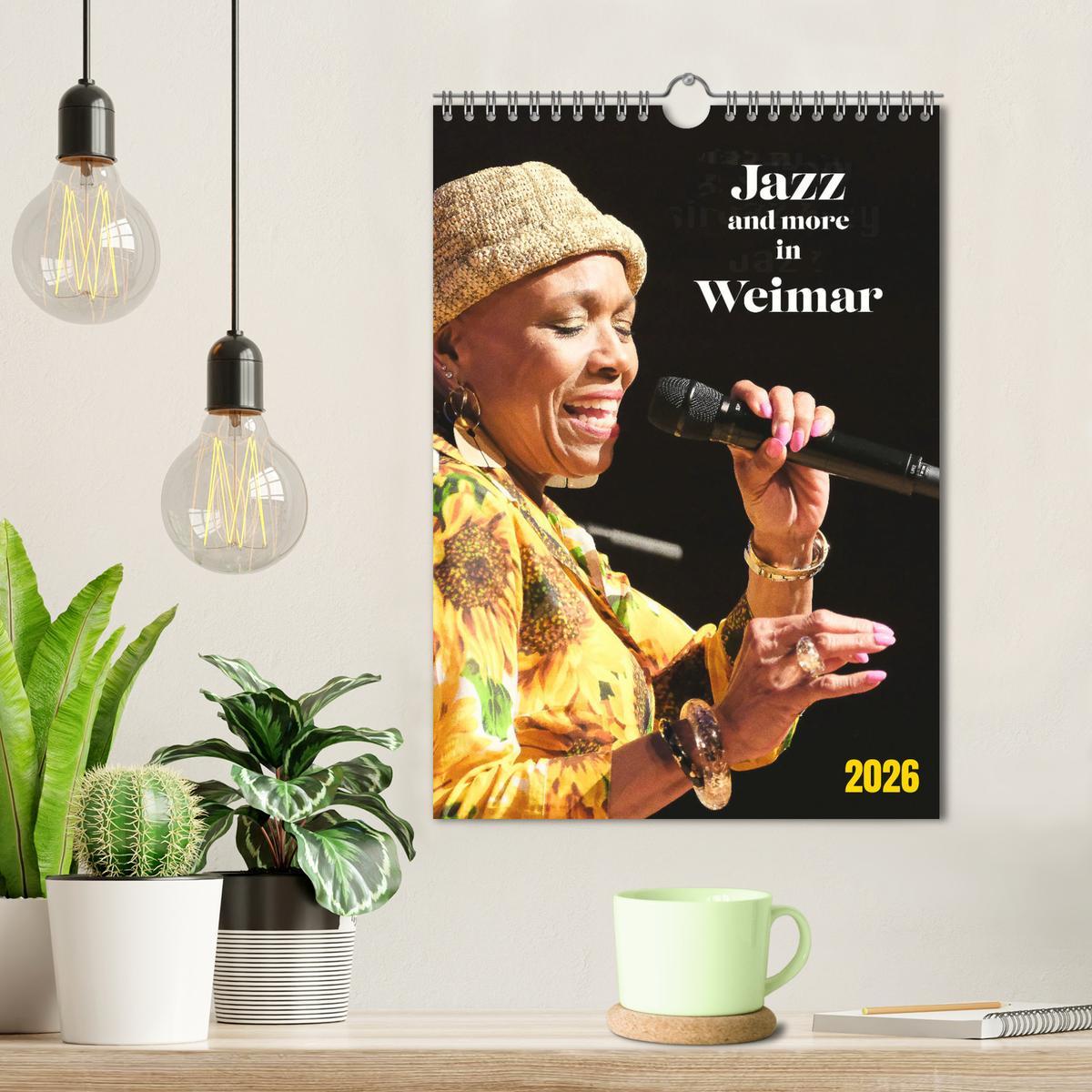 Beispielinhalt (Bild) Jazz and more in Weimar (Wandkalender 2026 DIN A4 hoch), CALVENDO Monatskalender