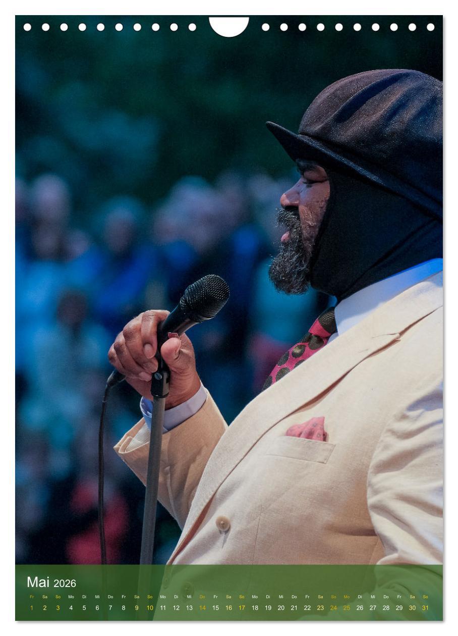 Beispielinhalt (Bild) Jazz and more in Weimar (Wandkalender 2026 DIN A4 hoch), CALVENDO Monatskalender