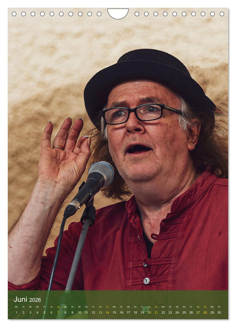 Beispielinhalt (Bild) Jazz and more in Weimar (Wandkalender 2026 DIN A4 hoch), CALVENDO Monatskalender