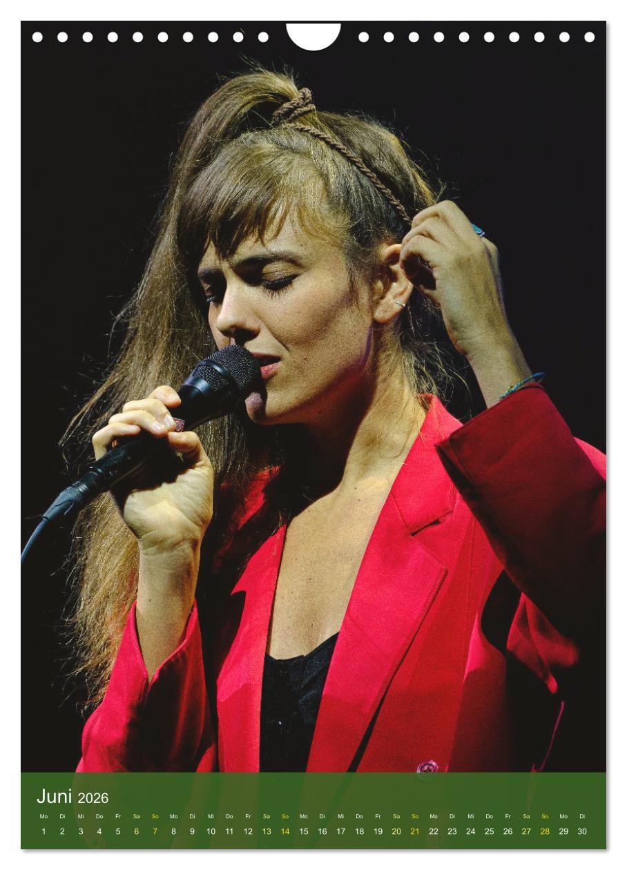 Beispielinhalt (Bild) Women singing and playing Jazz (Wandkalender 2026 DIN A4 hoch), CALVENDO Monatskalender