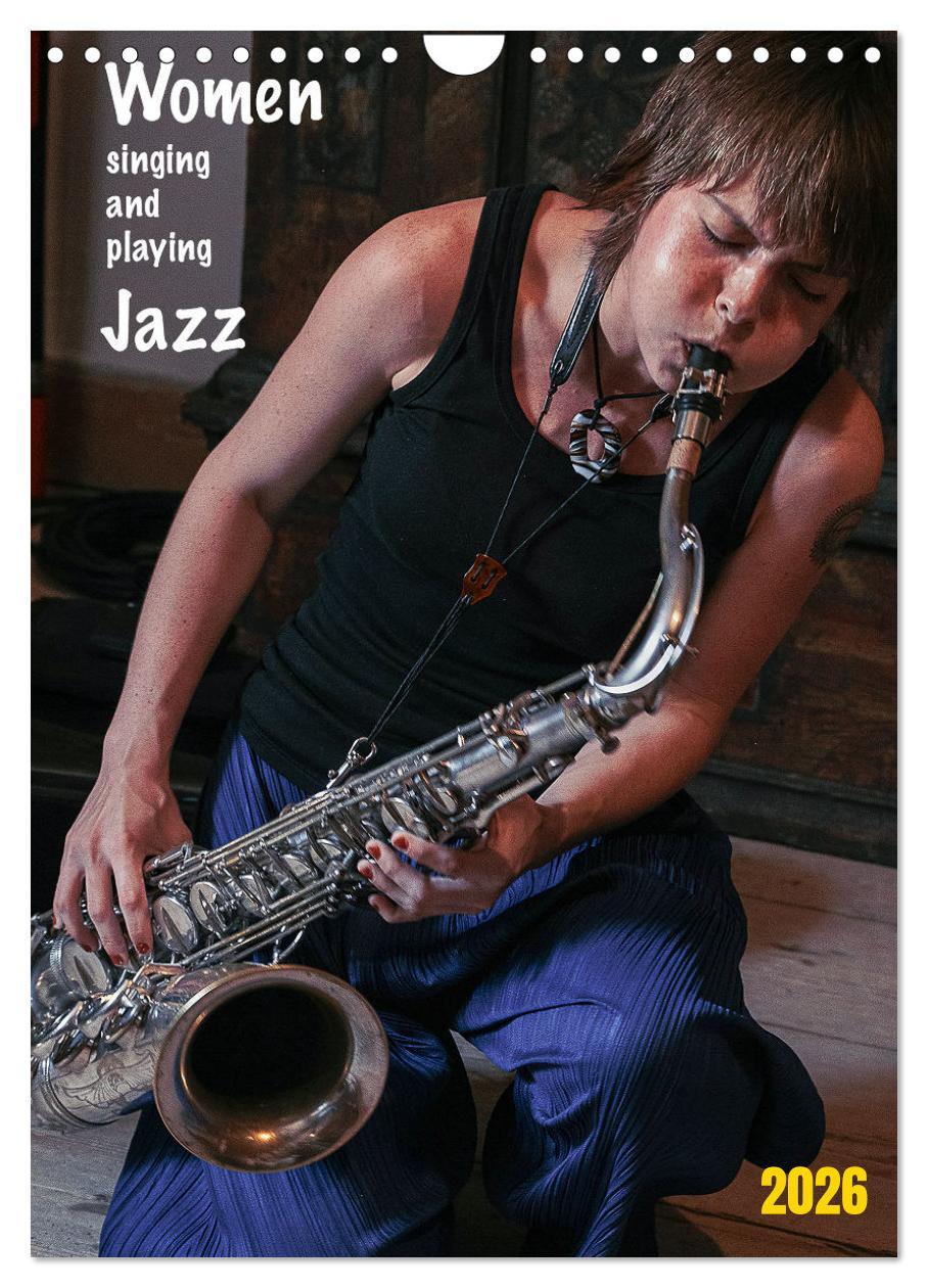 Vorderes Coverbild Women singing and playing Jazz (Wandkalender 2026 DIN A4 hoch), CALVENDO Monatskalender