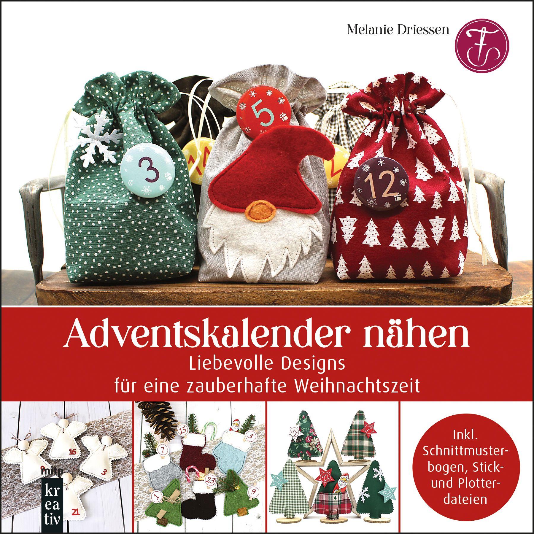 Vorderes Coverbild Adventskalender nähen