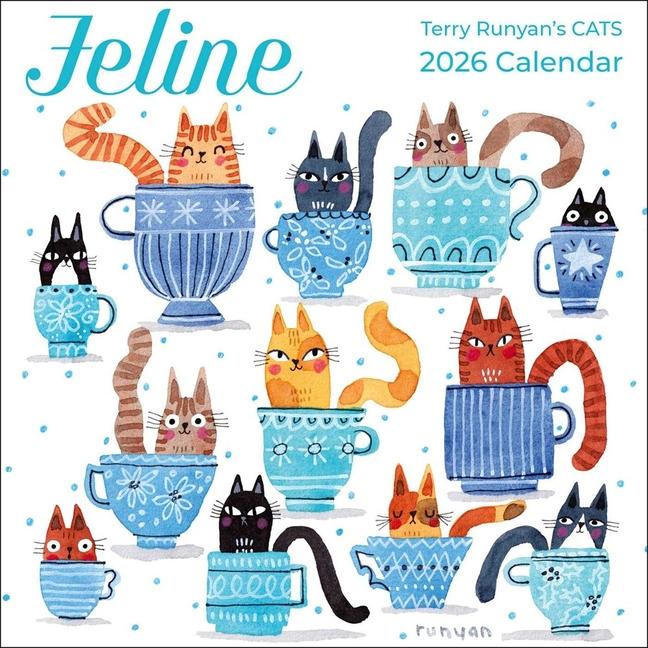 Vorderes Coverbild Feline 2026 Mini Wall Calendar