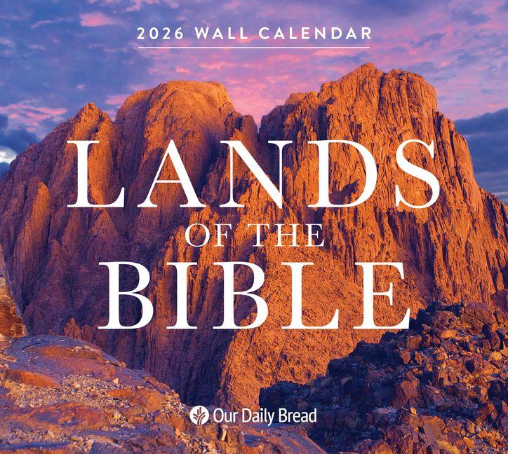 Vorderes Coverbild Lands of the Bible 2026 Wall Calendar