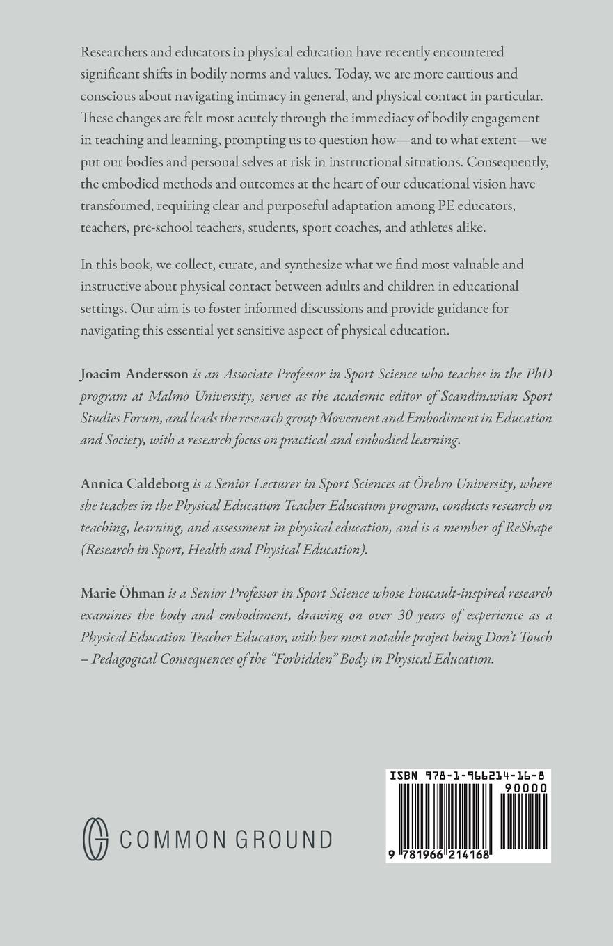 Rückseitencover Physical Contact in Educational Settings