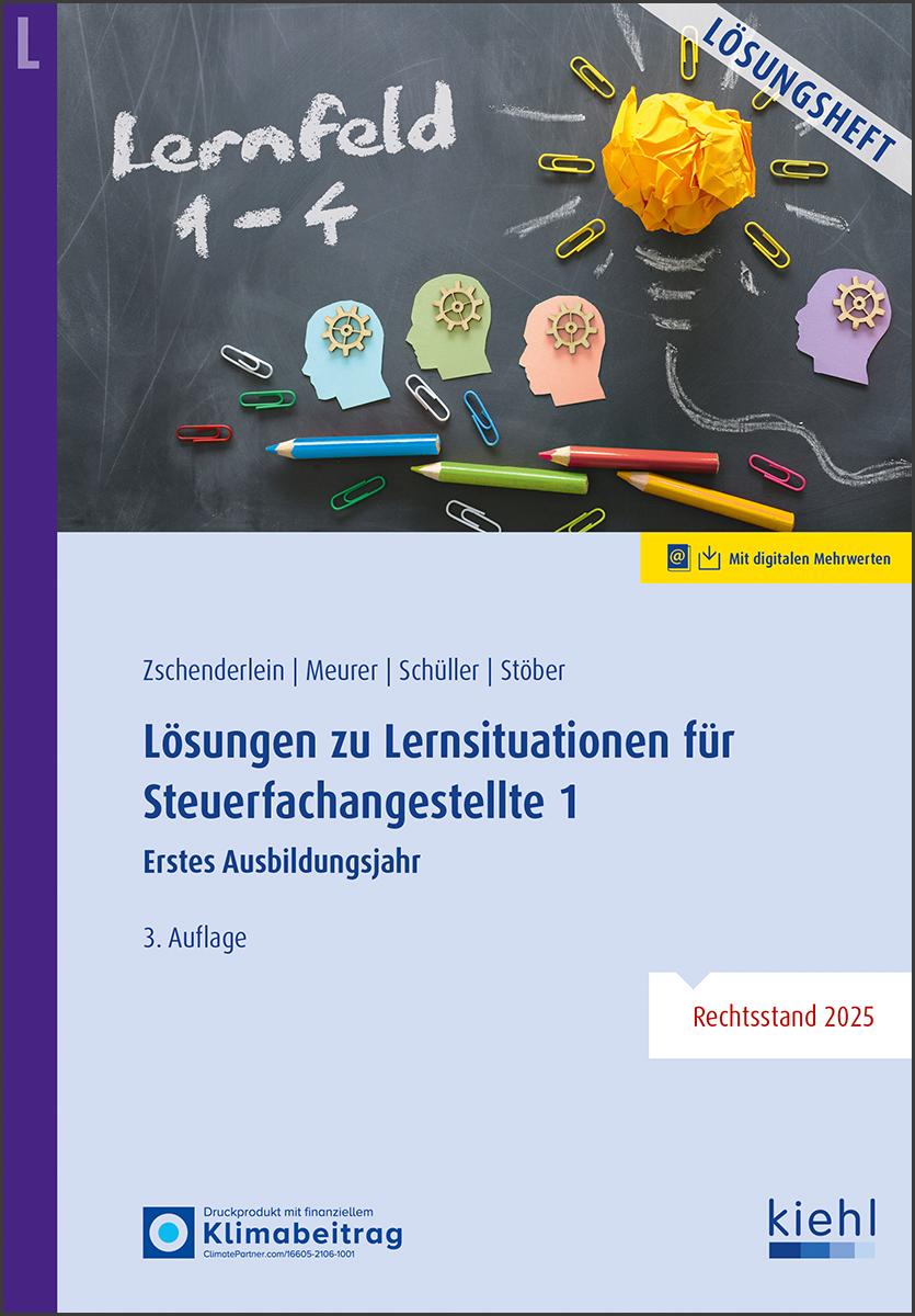 Vorderes Coverbild Lösungen zu Lernsituationen für Steuerfachangestellte 1
