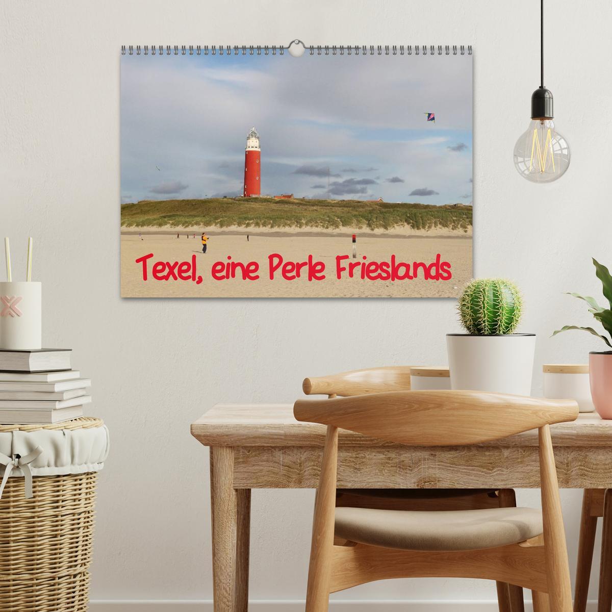 Beispielinhalt (Bild) Texel, eine Perle Hollands (Wandkalender 2026 DIN A3 quer), CALVENDO Monatskalender