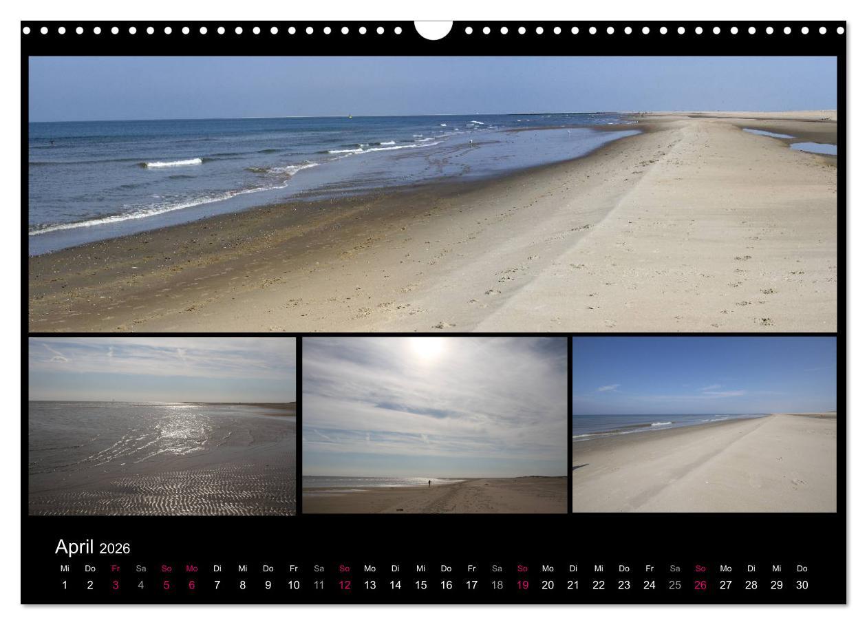 Beispielinhalt (Bild) Texel, eine Perle Hollands (Wandkalender 2026 DIN A3 quer), CALVENDO Monatskalender