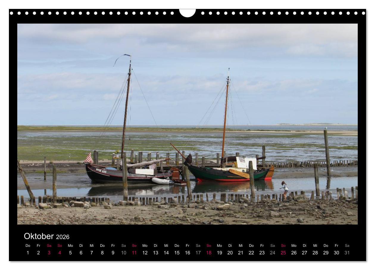 Beispielinhalt (Bild) Texel, eine Perle Hollands (Wandkalender 2026 DIN A3 quer), CALVENDO Monatskalender