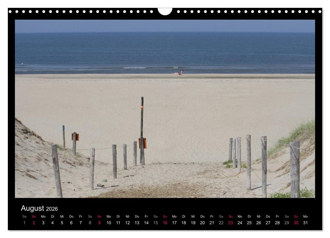 Beispielinhalt (Bild) Texel, eine Perle Hollands (Wandkalender 2026 DIN A3 quer), CALVENDO Monatskalender