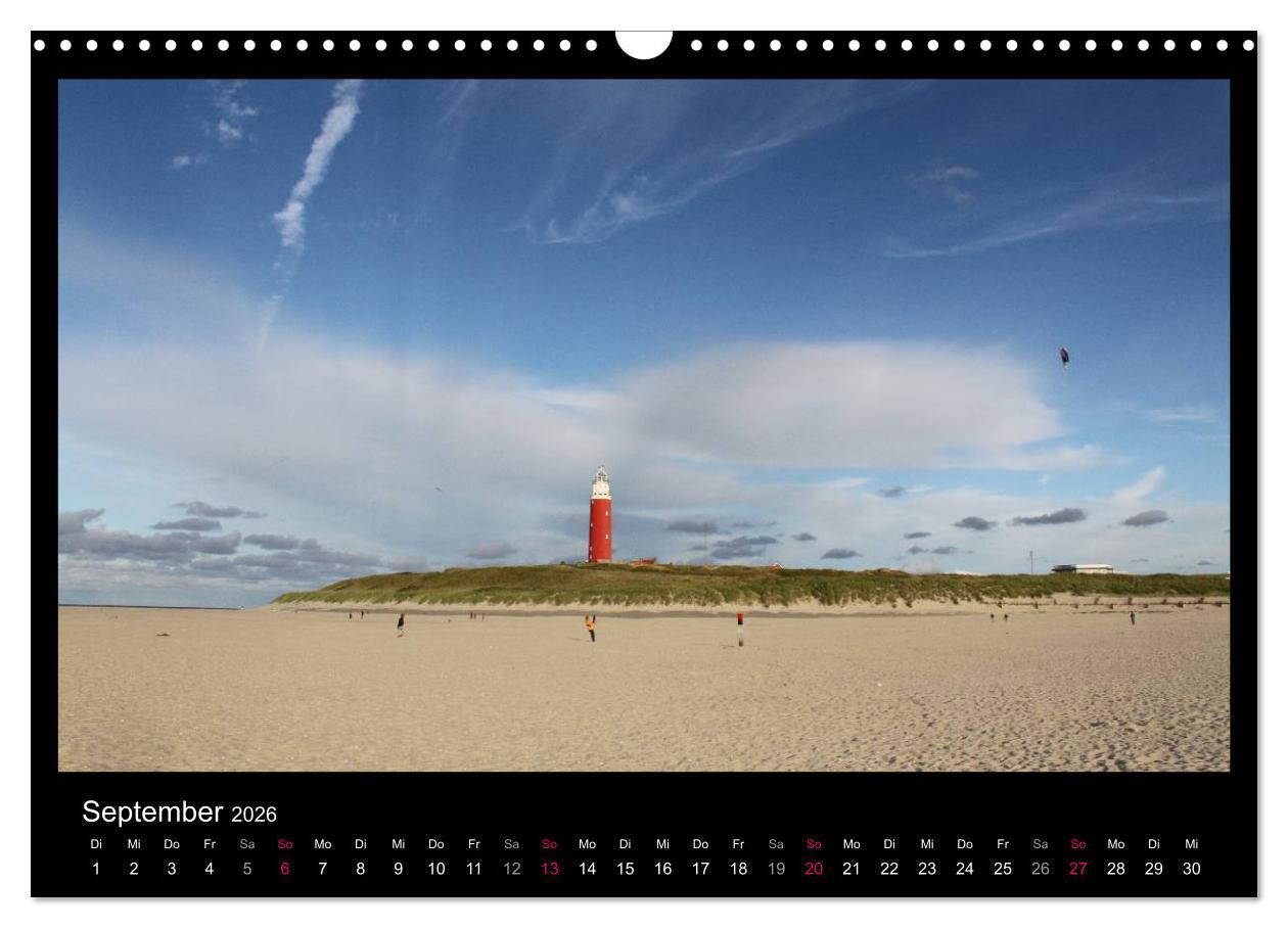 Beispielinhalt (Bild) Texel, eine Perle Hollands (Wandkalender 2026 DIN A3 quer), CALVENDO Monatskalender
