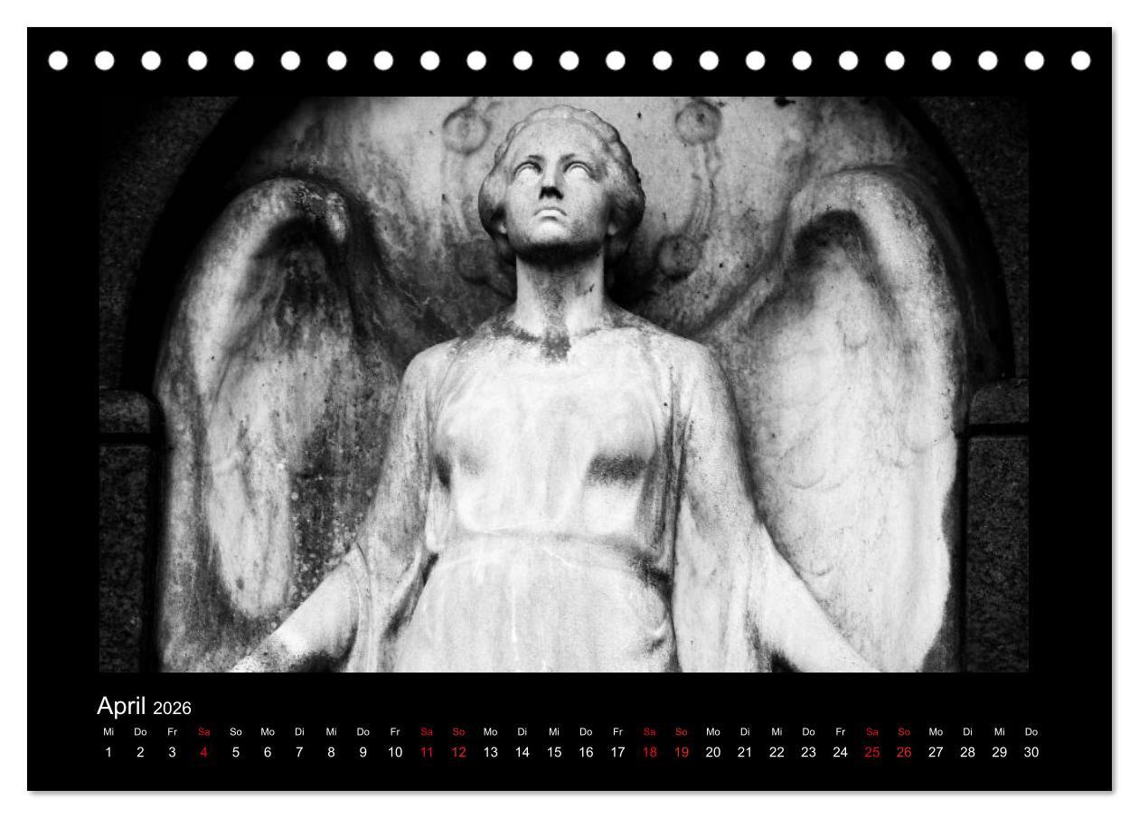 Beispielinhalt (Bild) Die Engel von Melaten (Tischkalender 2026 DIN A5 quer), CALVENDO Monatskalender
