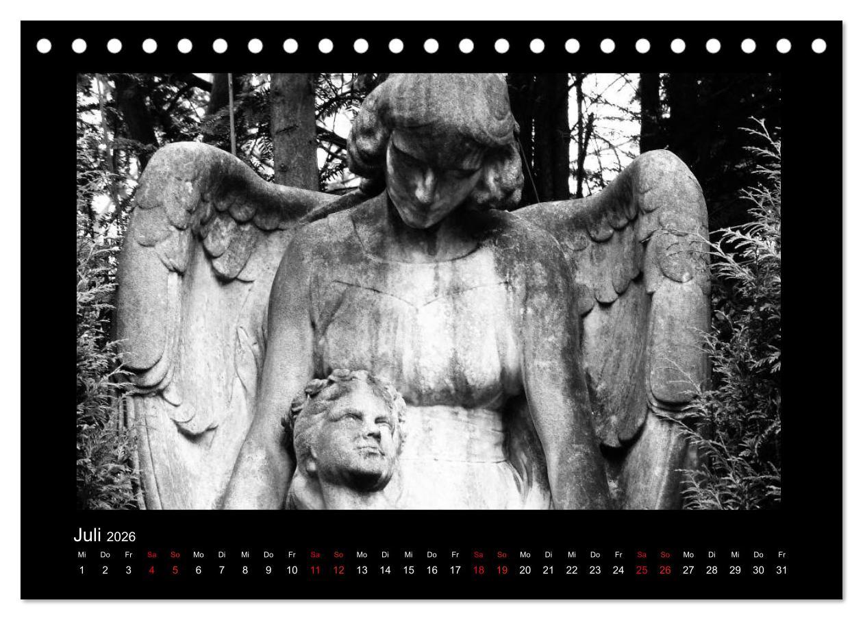 Beispielinhalt (Bild) Die Engel von Melaten (Tischkalender 2026 DIN A5 quer), CALVENDO Monatskalender