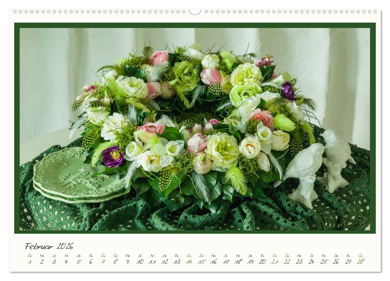 Beispielinhalt (Bild) Raum für Blumen (Wandkalender 2026 DIN A2 quer), CALVENDO Monatskalender