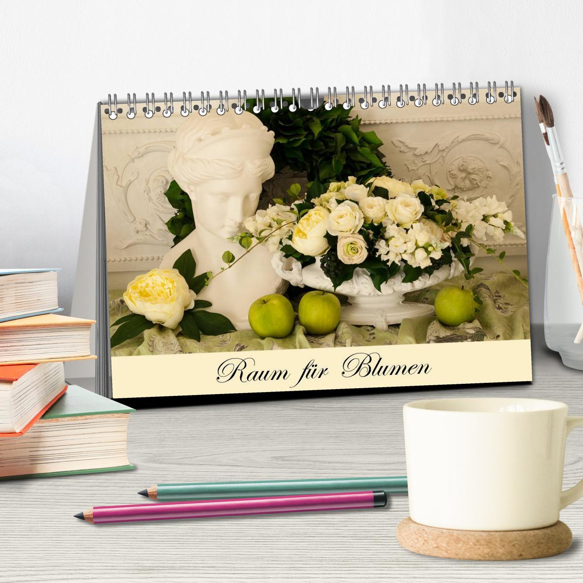 Beispielinhalt (Bild) Raum für Blumen (Tischkalender 2026 DIN A5 quer), CALVENDO Monatskalender