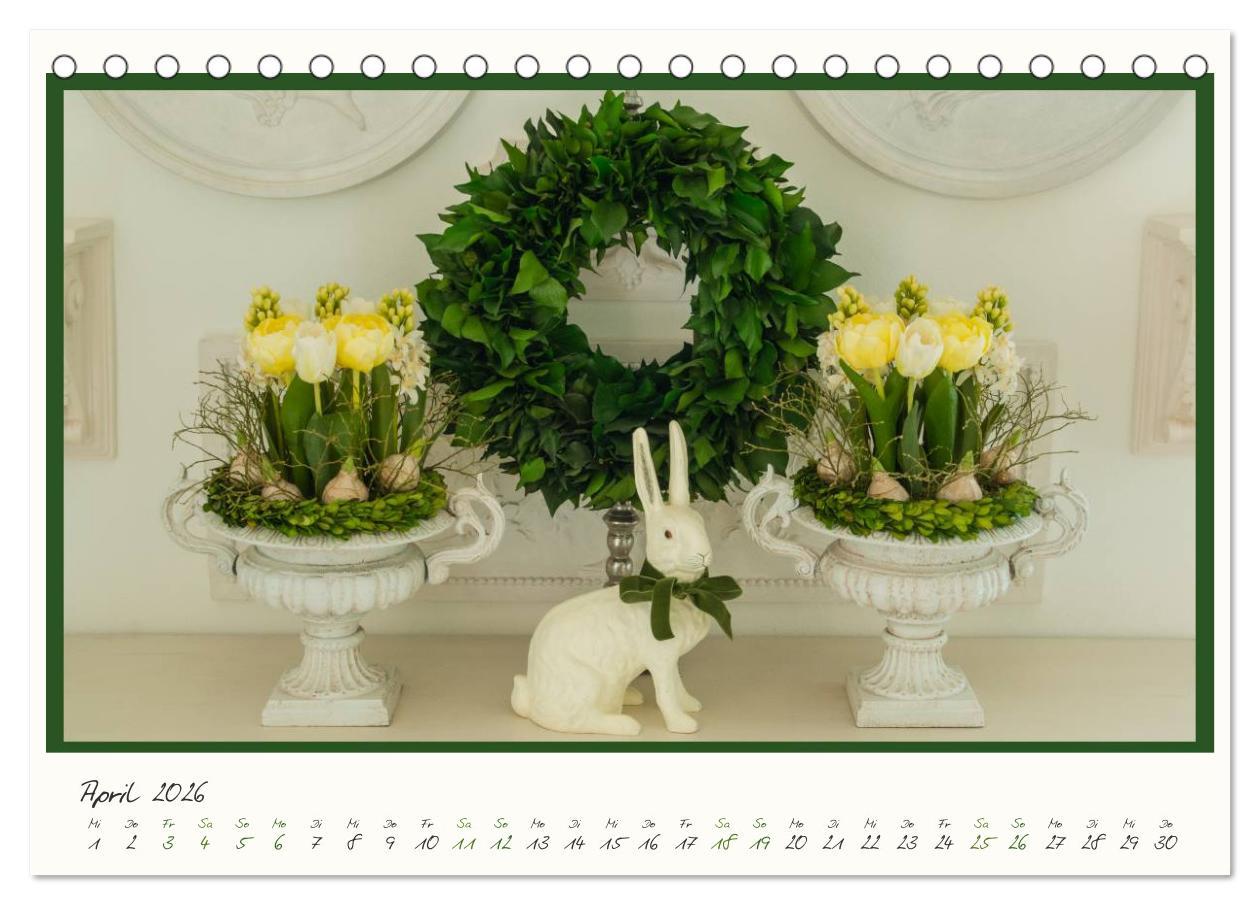Beispielinhalt (Bild) Raum für Blumen (Tischkalender 2026 DIN A5 quer), CALVENDO Monatskalender
