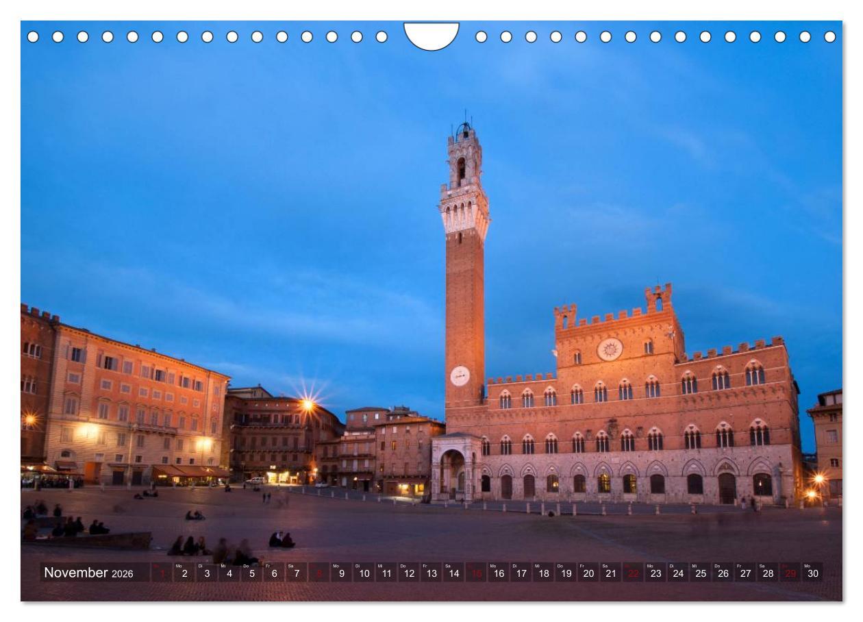 Beispielinhalt (Bild) TOSKANA Im Land der Zypressen (Wandkalender 2026 DIN A4 quer), CALVENDO Monatskalender