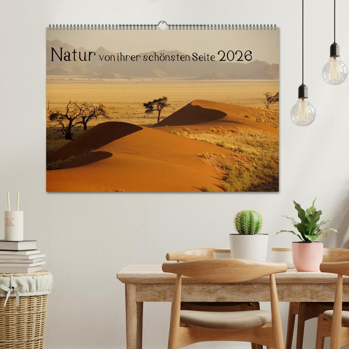 Beispielinhalt (Bild) Natur von ihrer schönsten Seite 2026 (Wandkalender 2026 DIN A2 quer), CALVENDO Monatskalender