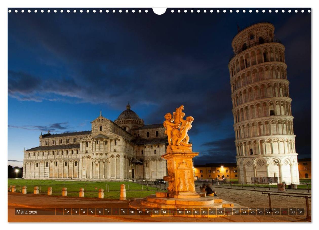 Beispielinhalt (Bild) TOSKANA Im Land der Zypressen (Wandkalender 2026 DIN A3 quer), CALVENDO Monatskalender