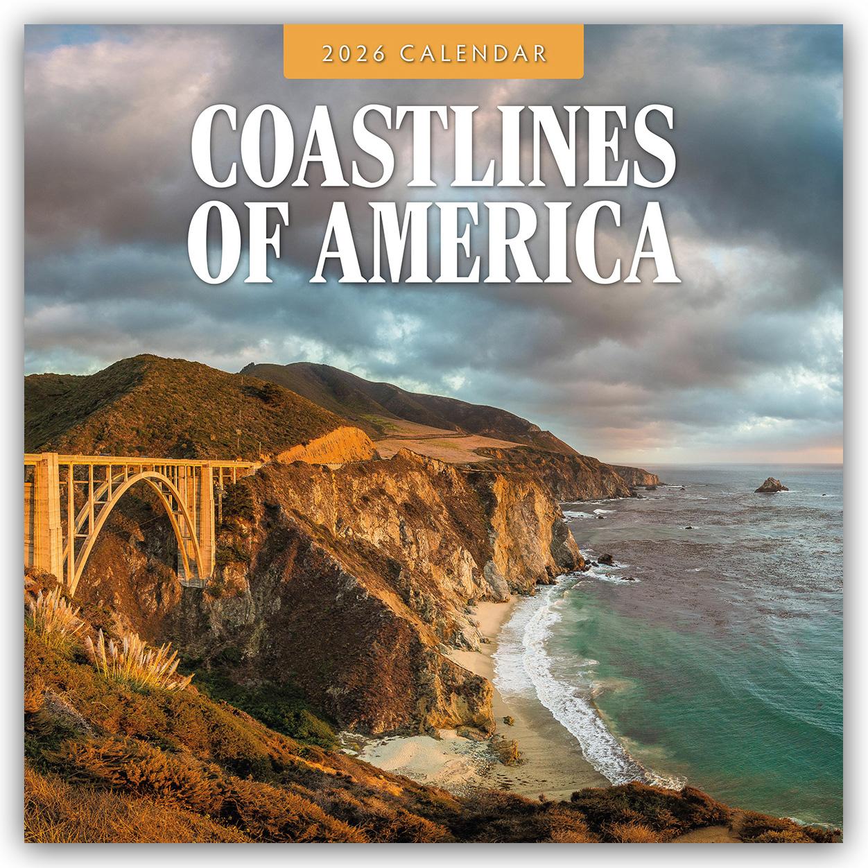 Vorderes Coverbild Coastlines of Amerika - Amerikanische Küsten 2026 - 16-Monatskalender
