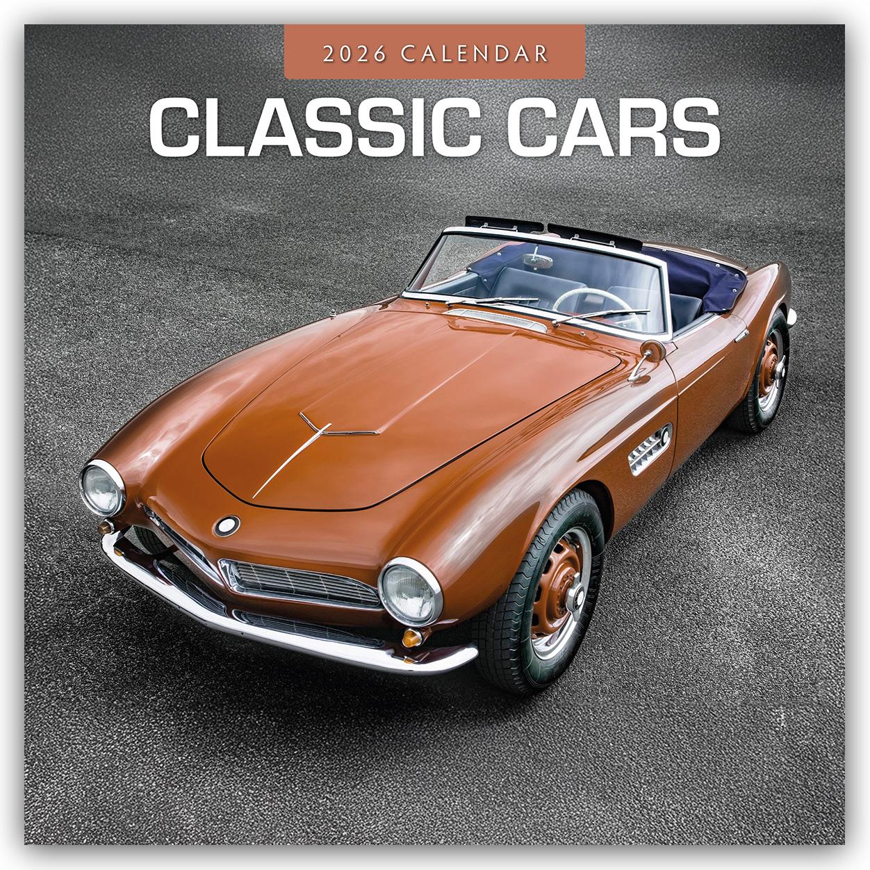 Vorderes Coverbild Classic Cars - Klassische Autos 2026 - 16-Monatskalender