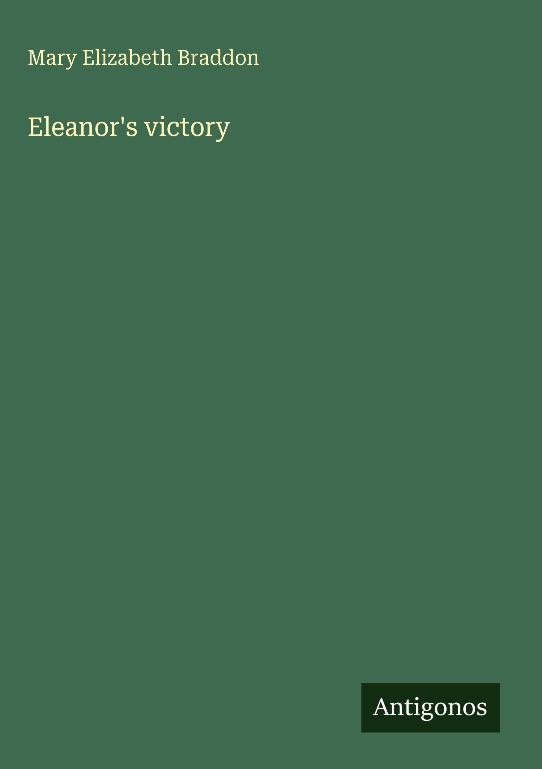 Vorderes Coverbild Eleanor's victory