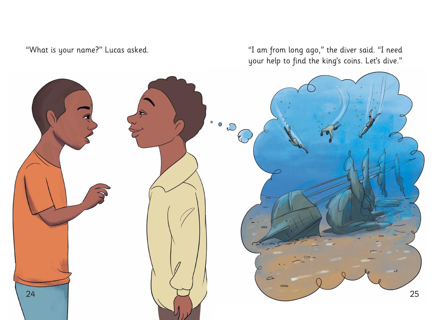 Beispielinhalt (Bild) Lucas Dives Deep