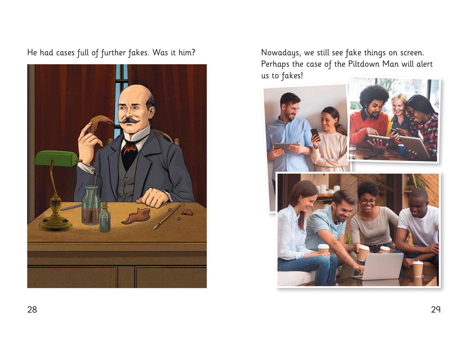 Beispielinhalt (Bild) The Case of the Piltdown Man