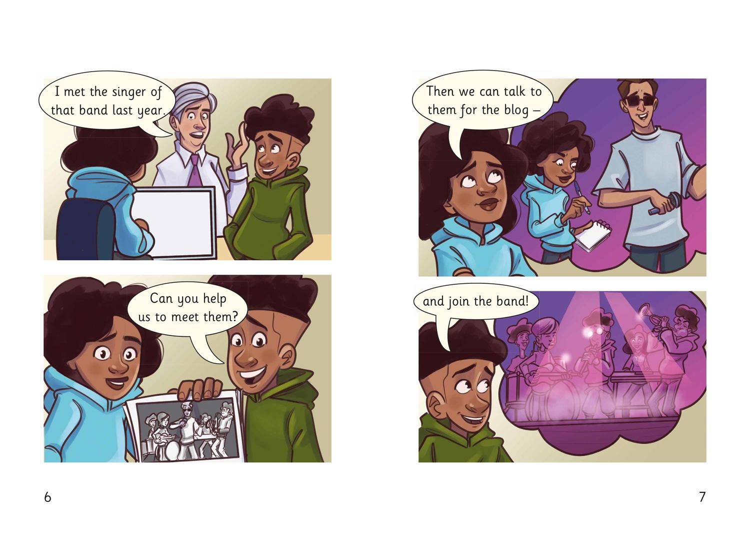 Beispielinhalt (Bild) Kay and Aiden - The Stolen Trumpet