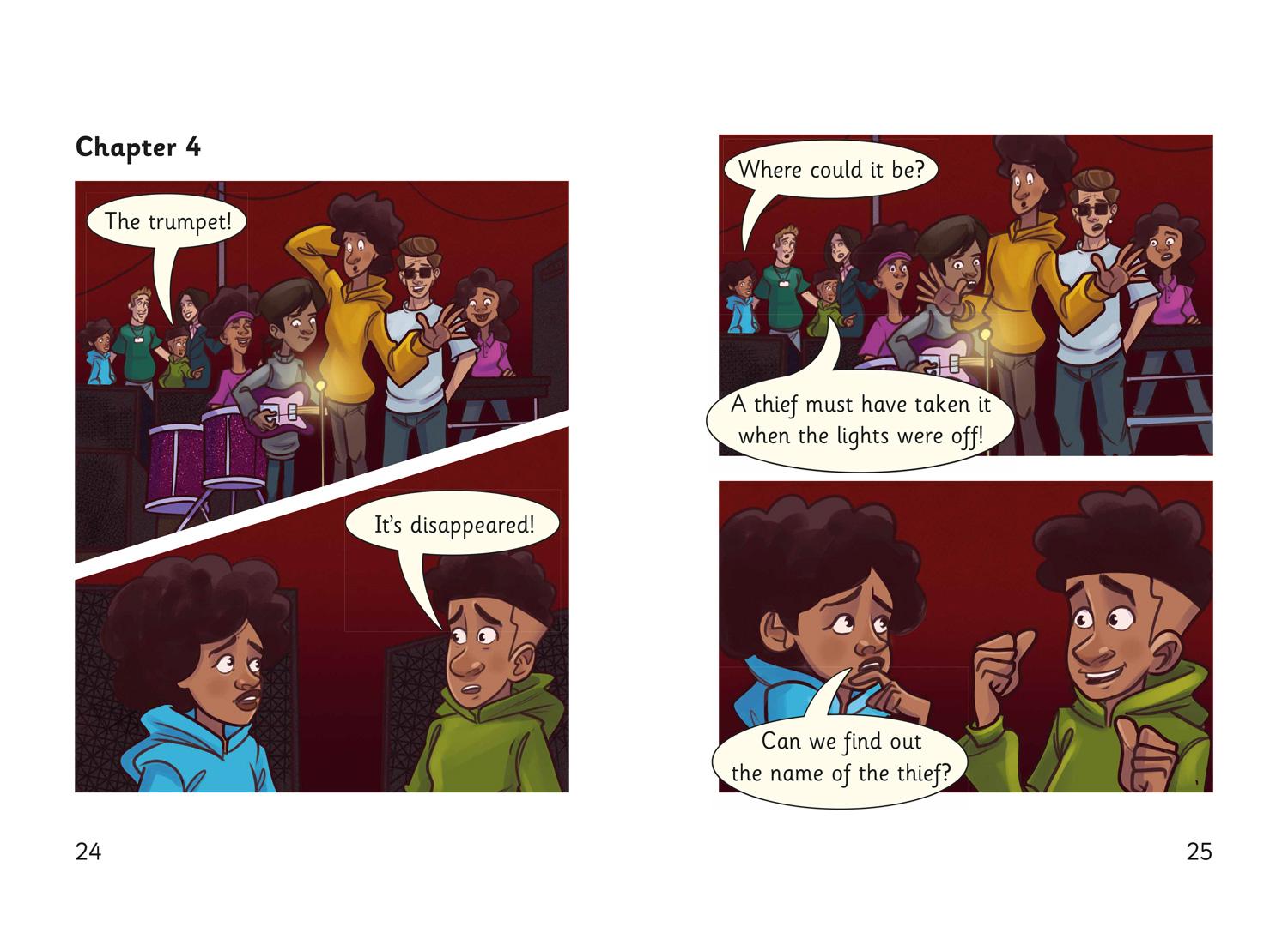 Beispielinhalt (Bild) Kay and Aiden - The Stolen Trumpet