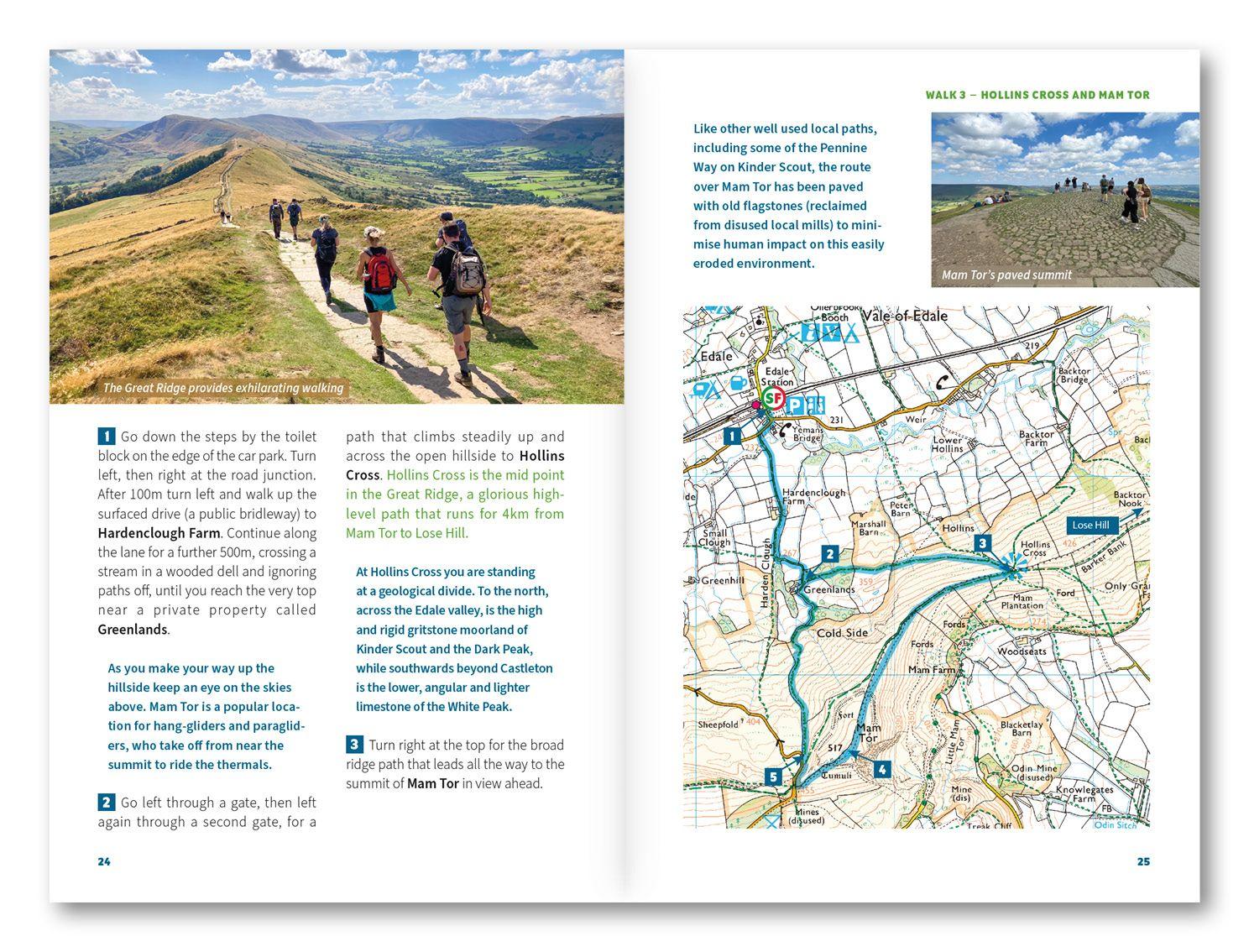 Beispielinhalt (Bild) 15 Short Walks in the Peak District - Edale and the Hope Valley