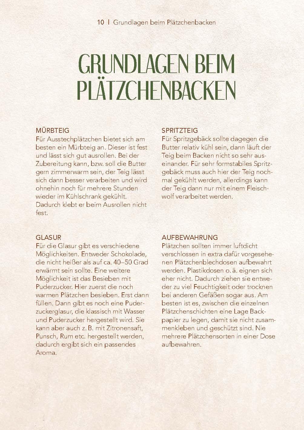 Beispielinhalt (Bild) Weihnachtsbäckerei im Bayerischen Wald