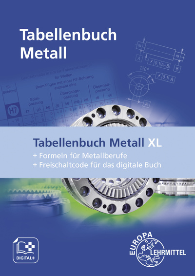 Vorderes Coverbild Tabellenbuch Metall XL