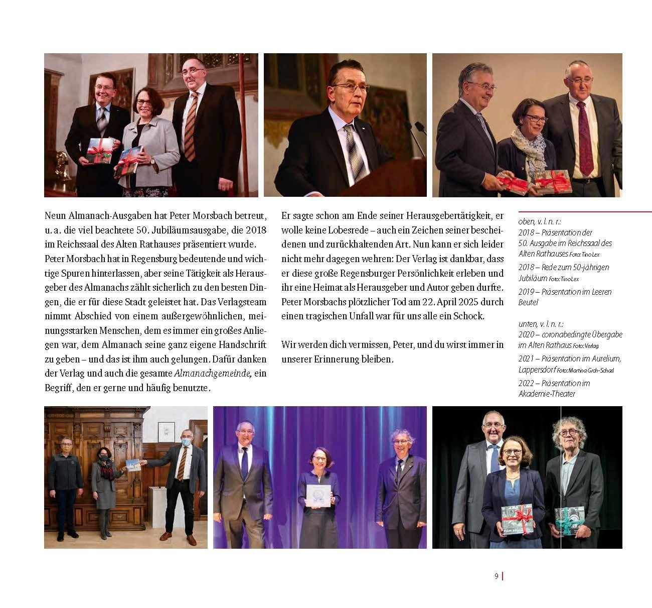 Beispielinhalt (Bild) Regensburger Almanach 2025