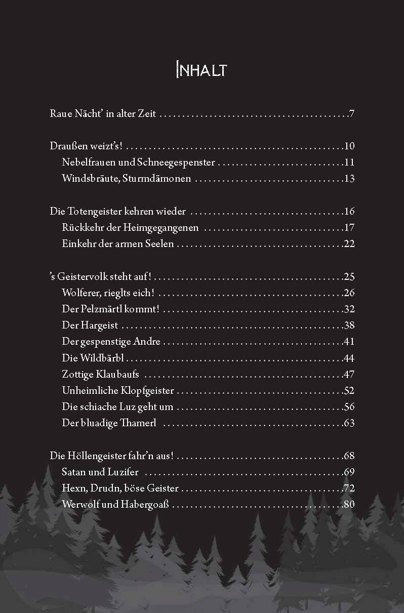 Beispielinhalt (Bild) Von Nebelfrauen und Schneegespenstern