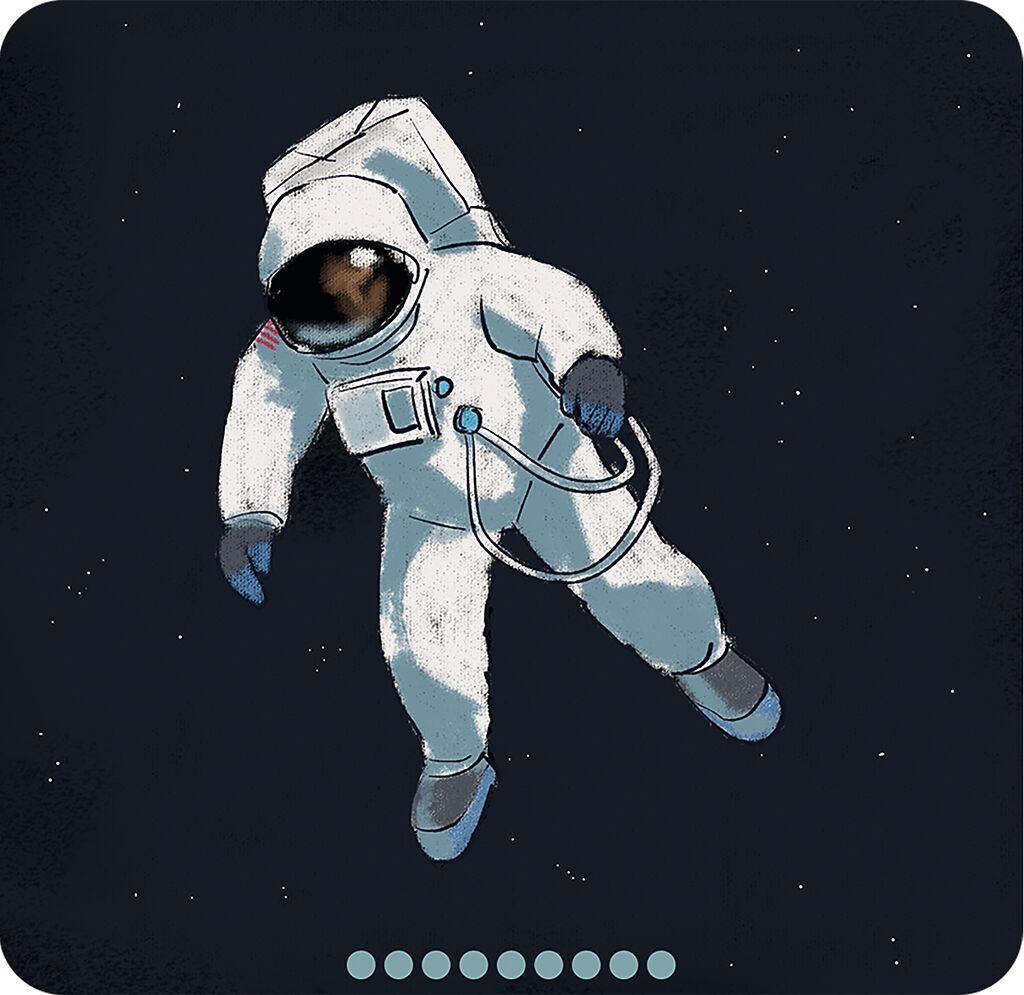 Beispielinhalt (Bild) Blitz Zebra Astronaut