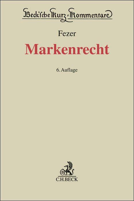 Vorderes Coverbild Markenrecht