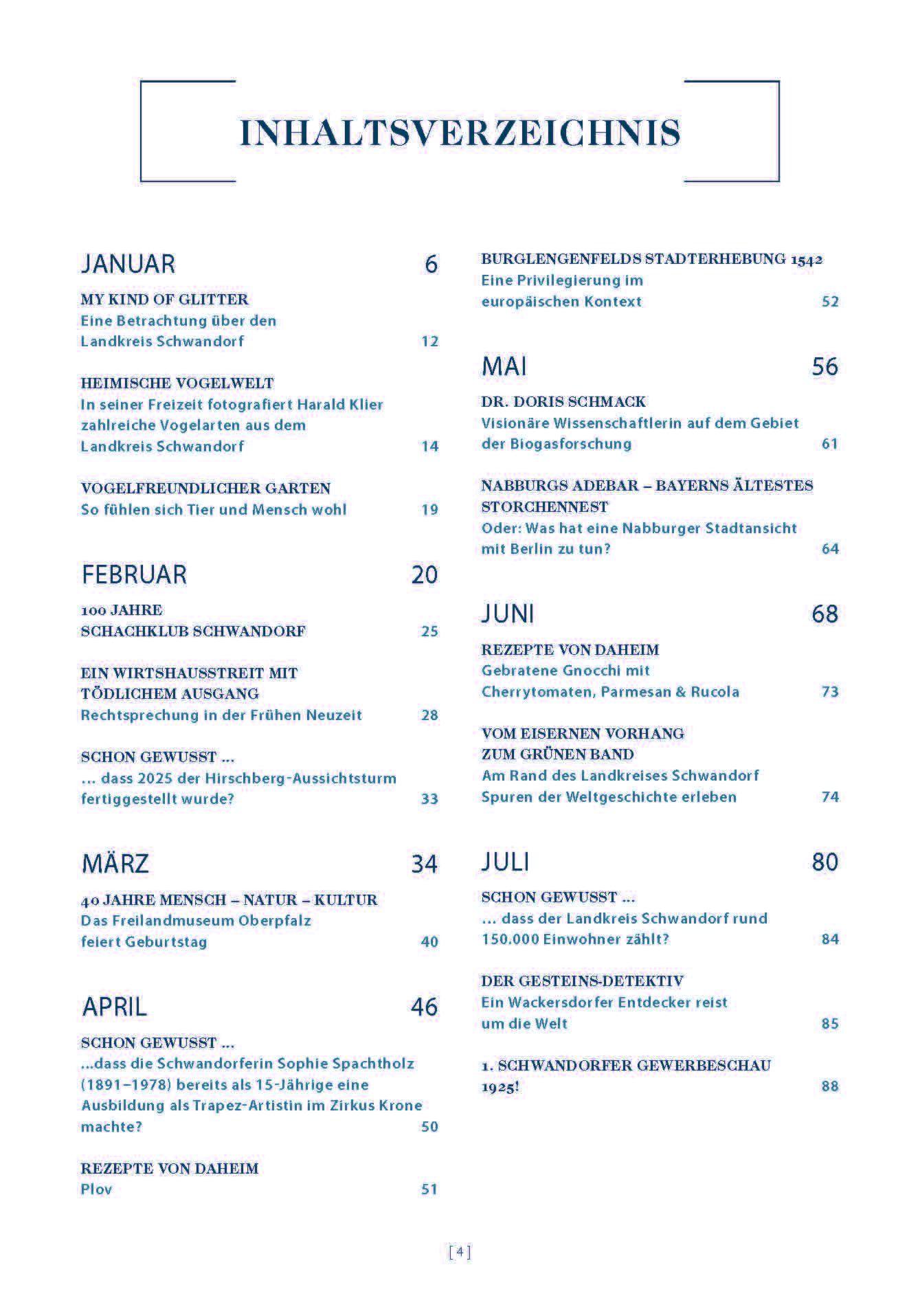 Beispielinhalt (Bild) Daheim im Landkreis Schwandorf - Kalender & Jahresband 2026