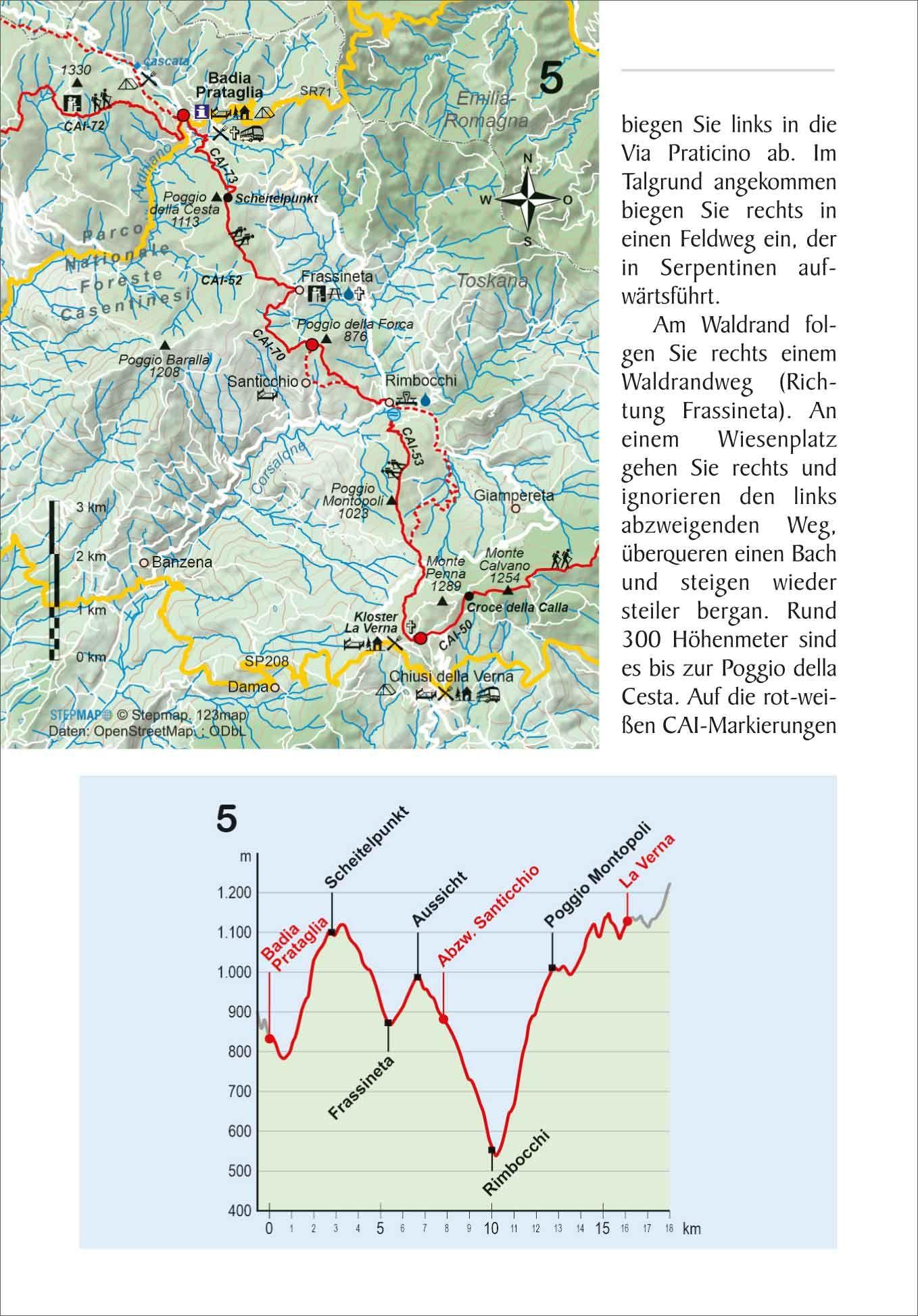 Beispielinhalt (Bild) Italien: Franziskusweg von Florenz nach Rom