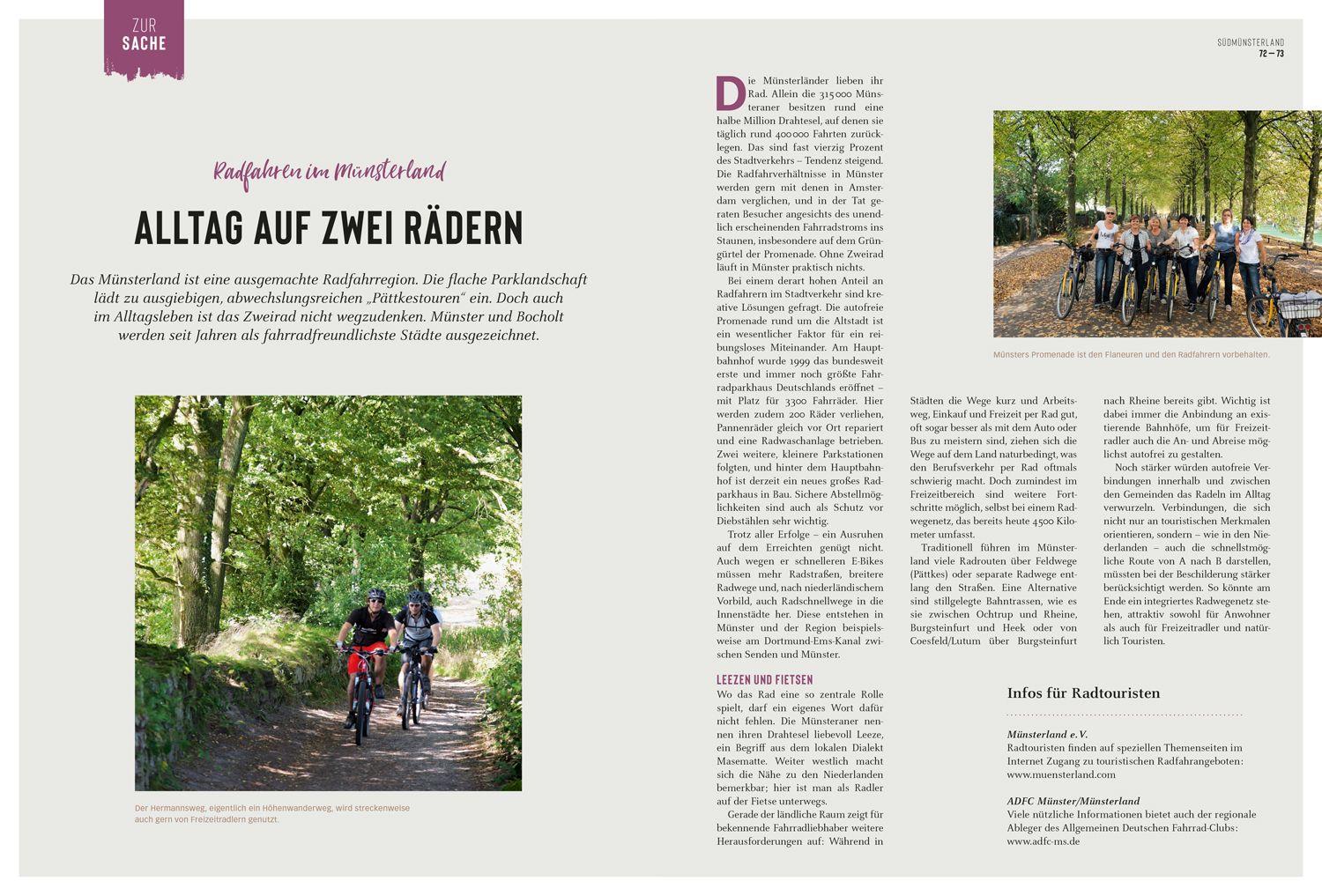 Beispielinhalt (Bild) DuMont Bildatlas Münsterland