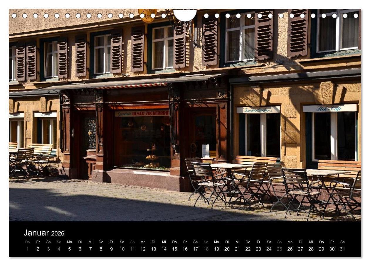 Beispielinhalt (Bild) Ulm - Zwischen Tradition und Moderne (Wandkalender 2026 DIN A4 quer), CALVENDO Monatskalender